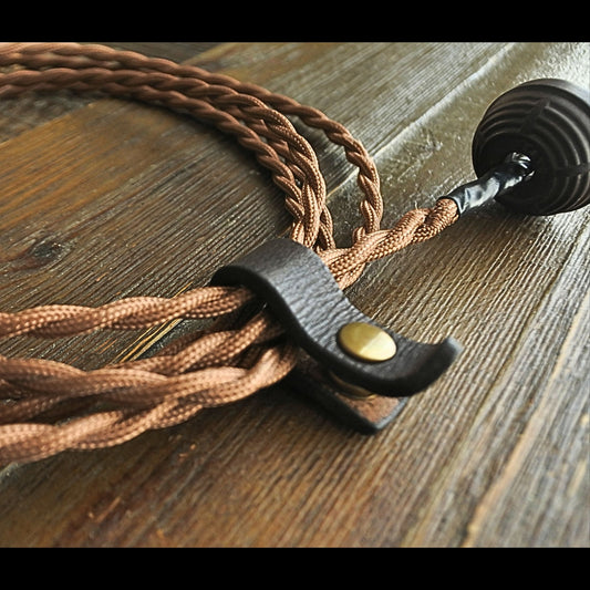 HAND-DYED CORD CLIP / 4pcs
