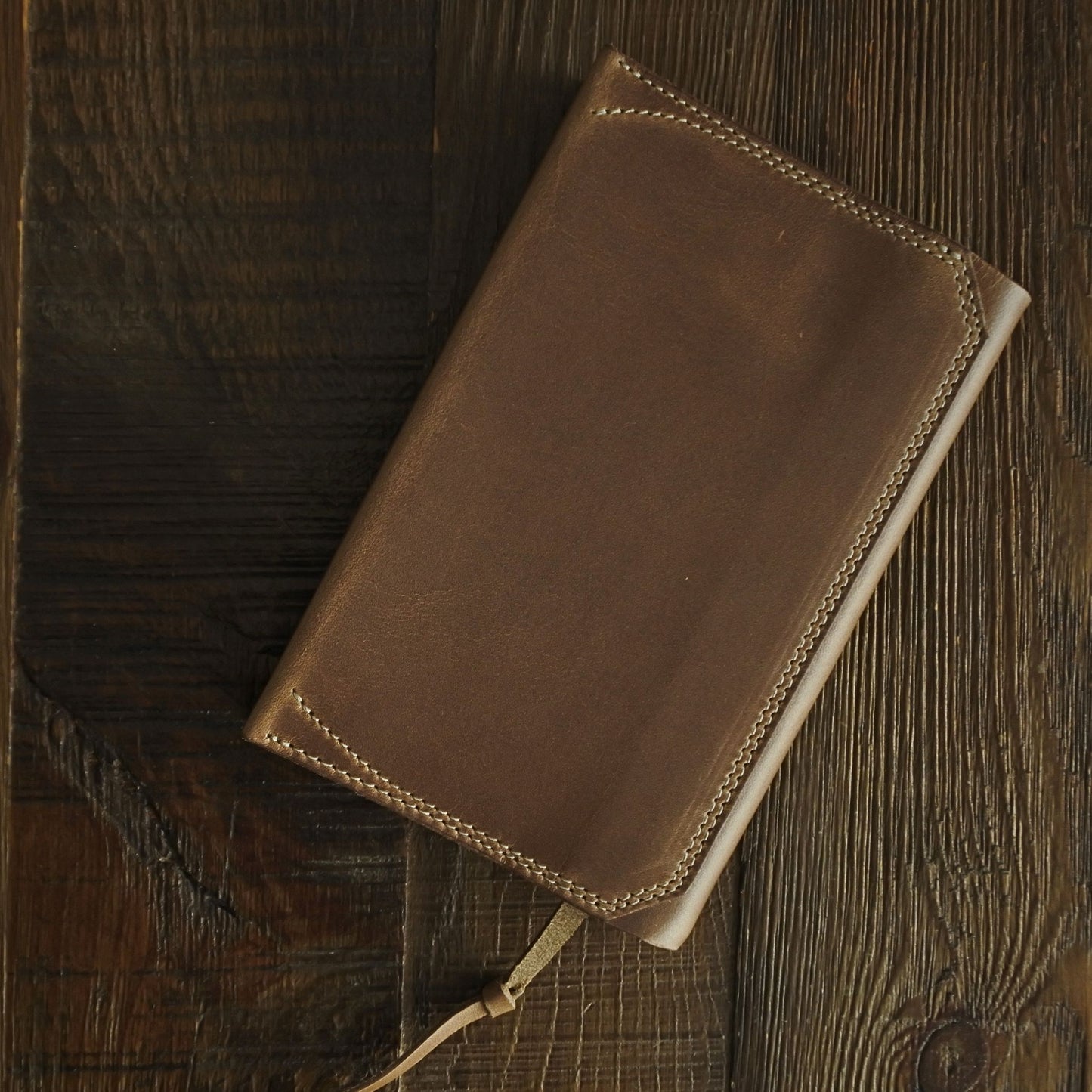 LEATHER BOOK COVER / 文庫サイズ HORWEEN CHROMEXCEL NATURAL BROWN