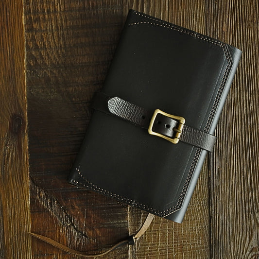LEATHER BOOK COVER / 文庫サイズ MARYAM HORSE BUTT TEA CORE BLACK