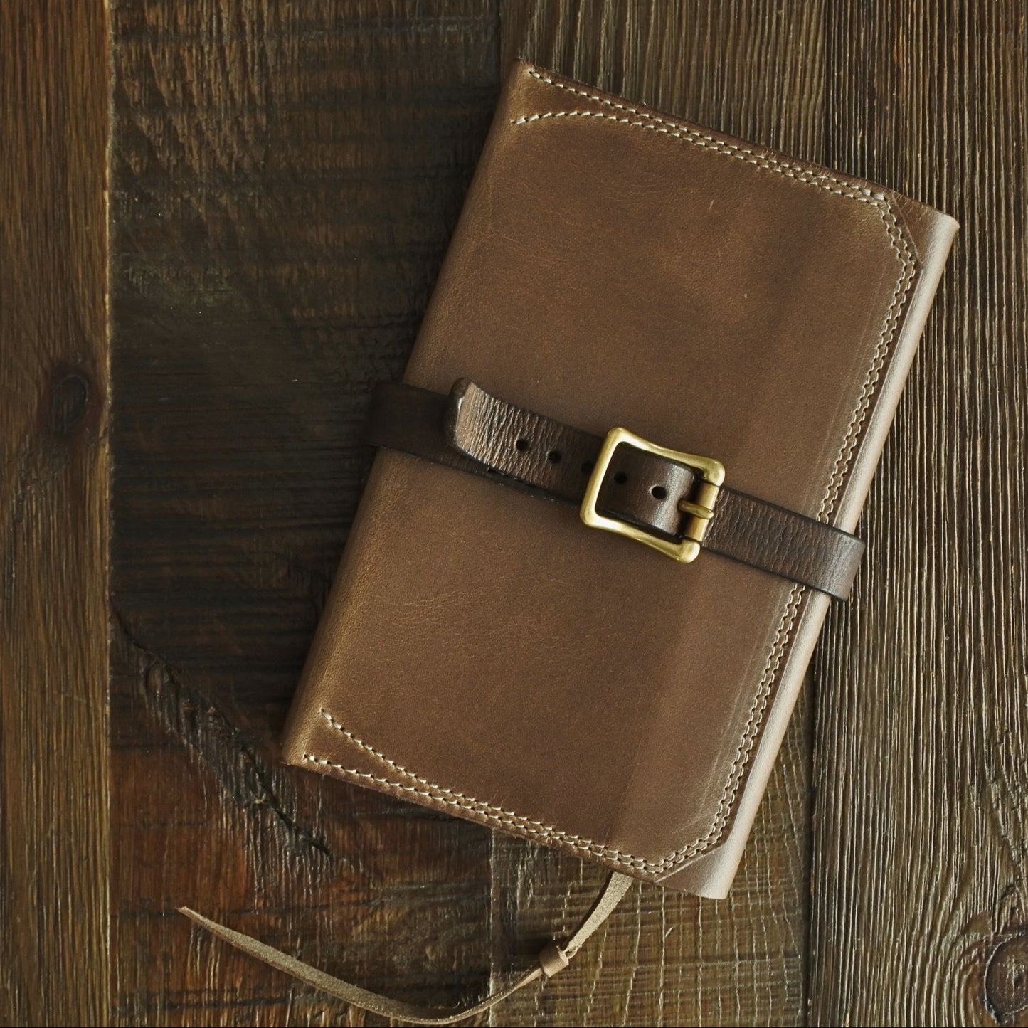 LEATHER BOOK COVER / 文庫サイズ HORWEEN CHROMEXCEL NATURAL BROWN