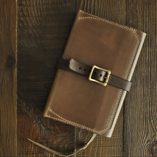 LEATHER BOOK COVER / 文庫サイズ HORWEEN CHROMEXCEL NATURAL BROWN